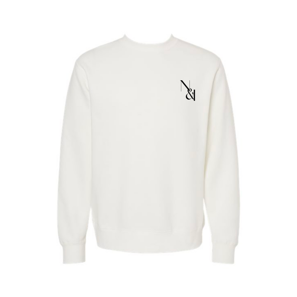 White N & I Crewneck Sweatshirt